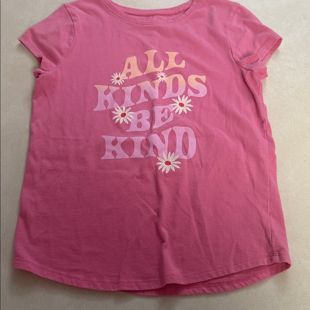 Jumping Beans Pink Tee with Kindness Message🐯